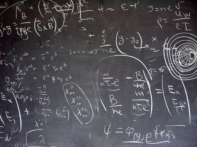 Chalkboard and study table